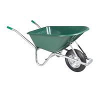 Brouette vert 90 L 150 kg acier galvanisé et plastique