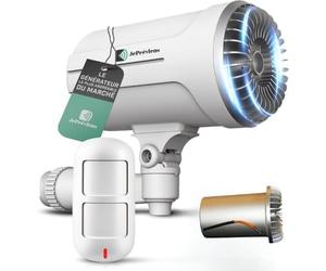 Brouillard Anti-Cambriolage JePréviens (Pack + Recharge Supplémentaire), Détecteur de Mouvement, Compatible SmartLife/Tuya, Couvre jusqu'à 100 m³