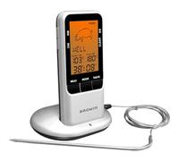 Browin 186009 Thermomètre Alimentaire sans Fil -50°C - +300°C | Sonde, écran LCD | Thermomètre pour Cuisiner, Griller, Cuire, Frire et f=Fumer | Mesure de Température Constante