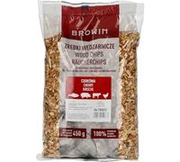 Browin® Cherry 780832 Copeaux de Fumage 450 g 6-8 mm pour Viande et Poisson Copeaux de Fumage pour fumoir, Barbecue à gaz et Grill