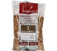 Browin® Copeaux de Fumage en chêne 450 g 780834-6-8 mm pour Fumer la Viande et Le Poisson - Copeaux pour Fumer et Griller - pour fumoir, Barbecue à gaz et Grill