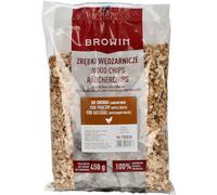 Browin® Copeaux de fumage pommier et hêtre 450 g 780838 | Mélange de bois de fumage 1:1 pour volaille | Copeaux de fumage 6-8 mm pour fumage et barbecue | Puces de fumage pour fumoir, barbecue à gaz