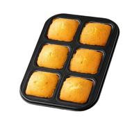 Brownie Baking Pan - Mini Square Carbon Steel Tray | Non-Stick Mold | Even Heat Conduction & Food Grade Coating, Oven & Fridge Safe, Easy Release Bakeware, For Muffins, Breads & Desserts