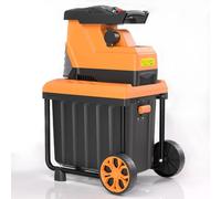 Broyage de branches électriques - Broyeur de jardin - 3000 W - Moteur sans balais - Pour les branches sèches jusqu'à 45 mm - Protection contre les surcharges - Orange/Noir