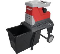 Broyage de jardin électrique, broyeur à lames puissant de 2800W, diamètre de branche maximum de 45 mm, sac de récupération de 55 litres, 2950 tours par minute, broyeur et composteur – plus de puissanc