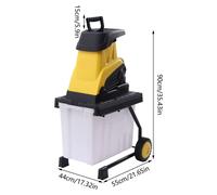 Broyage électrique de bois, de branches et de déchets de jardin, 2500 watts