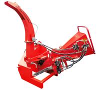 Broyeur de branches 100 mm pour tracteur - Cardan et attelage trois points - Rouleau d'alimentation hydraulique Torros HHP100H