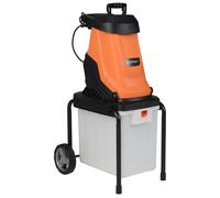 Broyeur de branches électrique - Moteur 2800 W - Bac de récupération de 50 litres
