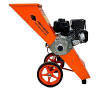Broyeur de branches thermique déchiqueteur de bois - Moteur essence 6 CV - Jusqu'à 50 mm - Broyage jusqu'à 10 mm - Pour jardin