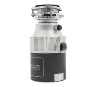 Broyeur de déchets 560 W - Éliminateur de déchets ménagers, vitesse de rotation 3600 tr/min, volume 1,15 l, broyeur de déchets de cuisine avec 2 tuyaux, 3/4 CV - efficace pour la cuisine et la maison