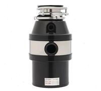Broyeur de déchets de cuisine - À installer sous l'évier - 560 W - 0,5 CV - 1 800–3 400 tr/min - Chambre de broyage de 1,2 l - 220 V 50 Hz - Protection anti-blocage - Noir