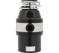 Broyeur de déchets de cuisine - Broyeur d'évier - 560 W, 0,75 CV - 6 niveaux de broyage - 3 400 tr/min - Prise UE 220 V - Protection contre les surcharges et les projections d'eau
