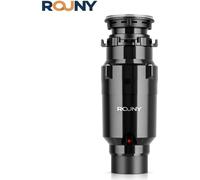 Broyeur de déchets de cuisine pour évier - Alimentation en continu - Moteur 375 W - Vitesse de rotation 3 300 tr/min - Acier inoxydable - Prise européenne 220 V - Cordon d'alimentation inclus
