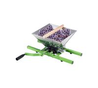 Broyeur de Fruits-VEVOR-Capacité de 7 L-Moulin à Pomme Manuel-Acier Inoxydable-avec Poignée à Rouleau-Vert