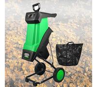 Broyeur de jardin électrique 2400 W multifonction pour une élimination efficace des déchets de bois, design compact pour le jardinage à la maison