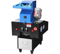 Broyeur de plastique - Granulateur Broyeur - Moteur 2,2 kW - Débit 100-150 kg/h - Lames SKD-11 - Tamis 6 mm - 380 V 50 Hz triphasé - Pour bouteilles plastiques, PVC, ABS, PTFE
