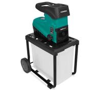 Broyeur de végétaux 2800W - Moteur silencieux | Bac de récupération de 60L incl.