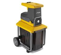 Broyeur de végétaux électrique STIGASILENT 2500, Broyage jusqu'à 40 mm, Rotor à 8 dents, Bac de ramassage 60 L
