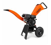 Broyeur de végétaux thermique 7CV - branches diamètre 6,5cm - broyeur à bois à essence - moteur 212 cm3 - 4 temps - puissant