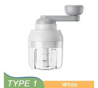 Broyeur manuel - presse-ail et hachoir à viande - coupe-légumes et coupe-oignons - 250 ml