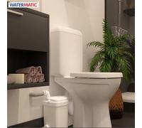 Broyeur pour toute la salle de bain adaptable WC et lavabo 2 entrées - WATERMATIC W12PRO