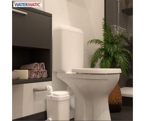 Broyeur pour toute la salle de bain adaptable WC et lavabo 2 entrées - WATERMATIC W12PRO