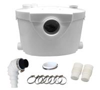 Broyeur sanitaire 400 W Pompe à eaux usées 145 l/min, pompe à maçonnerie avec 4 entrées, distance de pompage vertical de 8 m pour toilettes, évier et baignoire