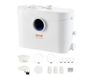Broyeur sanitaire 700 W pour WC-VEVOR-avec 3 Entrées d'eau, 9600 L/h, Levage 10 m