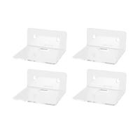 Brrnoo 4 Pièces Acrylique Petite étagère Support Mural Rebords Photo Présentoirs avec Design Moderne Transparent pour Plantes Figurines Caméras de sécurité Haut-parleurs