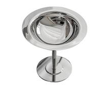Brrnoo à Glace sur Pied en Acier Inoxydable, Bol à Dessert sur Pied élégant avec Haut, Idéal pour Servir Desserts, Fruits, Yaourts et puddings.