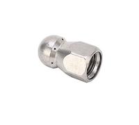 BRRNOO Buse de Nettoyeur Haute Pression pour un Dragage Efficace des Tuyaux et de l'acier Inoxydable avec 5000 PSI, Idéale pour un Usage Domestique et Industriel (Rotule Avant 1 Arrière 6 Trous
