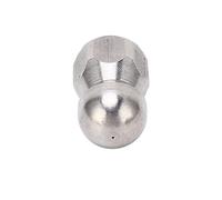 BRRNOO Buse de Nettoyeur Haute Pression pour un Dragage Efficace des Tuyaux et de l'acier Inoxydable avec 5000 PSI, Idéale pour un Usage Domestique et Industriel (Rotule Avant 1 Arrière 3 Trous
