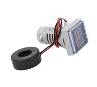BRRNOO Compteur de Fréquence de Courant Alternatif Numérique Multifonctionnel avec Grand écran LED, Testeur Portable et Précis pour les Applications électriques (WHITE)