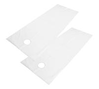 Brrnoo Feuilles de Table de Massage, avec Conception de l'huile Polyester Disposables Draps de Lit pour Salon de beauté, Massage, Centre de Spa (WHITE)