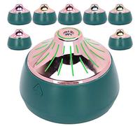 Brrnoo Humidificateur USB de 200ml, Veilleuse Silencieuse, Diffuseur D'aromathérapie avec Grande Ouverture pour Un Nettoyage et Une Recharge Faciles (Vert + Or Rose)