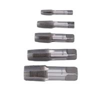 BRRNOO Jeu de 5 Tarauds NPT pour Tuyauterie, Outils de Filetage de