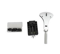Brrnoo Kit de Réparation de Montre Professionnel, Outils de Remplacement de Batterie de Montre, Boîte à Outils D'horloger avec Support D'ouvre-boîtier pour Réparation à Domicile,
