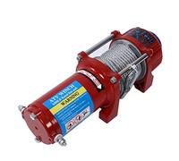 Brrnoo Kit de Treuil électrique 4 500 Lb 12 V avec Guide-câble à Rouleaux et Accessoires d'installation pour Camions et Remorques