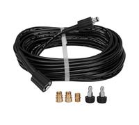 BRRNOO Kit de Tuyau de Nettoyeur Haute Pression 15 Mètres 5800 Psi Cuivre | Tuyau D Arrosage, PVC Cuivre, Lavage de Voiture, Entretien du Jardin, Raccords Rapides en Laiton, Adaptateurs M22,