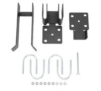 Brrnoo Loquet de Portail Double Robuste avec Trou de Verrouillage de Suspension pour Cadres de Portail en Tube Rond de 1,375 Pouces, Loquet de à Maillons de Chaîne en Acier au