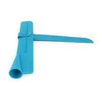 Brrnoo Lot de 2 Lisseurs à Gâteaux en Hauteur, Grattoirs à Crème Professionnels pour Gâteaux Parfaitement Plats, Desserts, Faciles à Utiliser (bleu trompette)