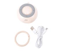 Brrnoo Machine à Sons de Sommeil Portable Veilleuse avec 2 Niveaux de luminosité 15 Sons Apaisants Minuterie pour bébé Enfants Voyage (WHITE)