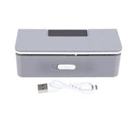 Brrnoo Mini Scelleuse de Sacs à Copeaux, 8 Réglages de Température Réglables, Affichage LED, Machine à Sceller Rechargeable avec Coupe Arrière Magnétique pour Collations et Chips (GRAY)
