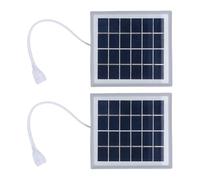 Brrnoo Panneau Solaire Portable 5W avec Sortie USB, Chargeur Solaire Monocristallin pour Smartphones, Camping d'urgence en Plein Air