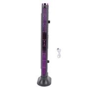 Brrnoo Petit Ventilateur Tour sans Lame, Rechargeable par USB, avec Vent Puissant, pour la Maison, le Bureau et la Chambre à Coucher, Ventilateur de Bureau Portable Peu Encombrant (Gris Violet)