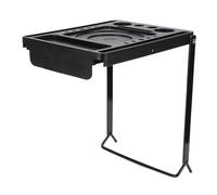 Brrnoo Plate-forme D'échelle Pliante, étagère Polyvalente, Conception de Cadre en Fer, Table de Travail Pliable et Robuste pour Gagner de L'espace au Bureau à Domicile (fer 2)