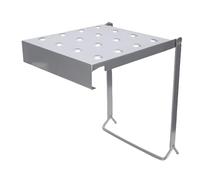 Brrnoo Plate-forme D'échelle Pliante, étagère Polyvalente, Conception de Cadre en Fer, Table de Travail Pliable et Robuste pour Gagner de L'espace au Bureau à Domicile (fer)