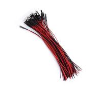 Brrnoo Premium 50pcs pré-câblé 9 Diodes LED 12V en Blanc Rouge Bleu et Lumière économe en énergie pour les Projets de Bricolage Tailles 3mm 5mm et 10mm (zm)