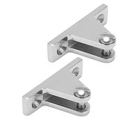 Brrnoo Supports de Charnière de Pont en Acier Inoxydable, pour Raccord Supérieur Bimini, 2 Pièces, Accessoires Marins, Installation Facile