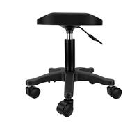 Brrnoo Tabouret de Pédicure Roulant Réglable, Chaise à Ongles Pivotante à 360 Degrés, Hauteur de 16.54 à 20,47 Pouces, en Acier Inoxydable ABS, pour Salon et Usage Domestique
